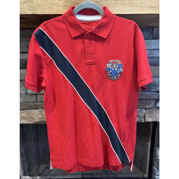 Mens HTF Barbour Nihilo Nisi Duro (crest) Short Sleeve Polo Shirt Sz M *B2 - Picture 1 of 2
